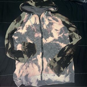 Bleach Tie-Dye full zip awesomely soft ultimate Hoodie size large